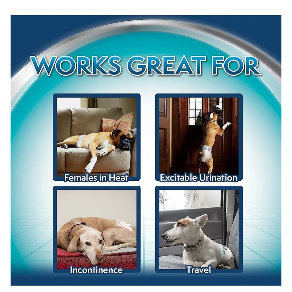 New Disposable Female Diapers for Dogs - XXLarge - 30 Count - Picture 3 of 7